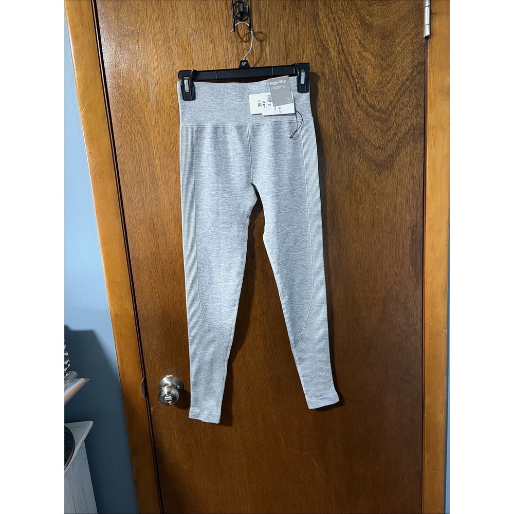 NWT Forever 21 Women's Light Heather Gray Leggings High Rise Stretch Size S